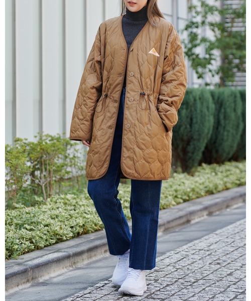 KELTY(ケルティ)の「KELTY/ケルティ カテドラルキルトコート(その他アウター・レディース・ブラック/ベージュ/ブラウン・M/L/S)」の9枚目の写真