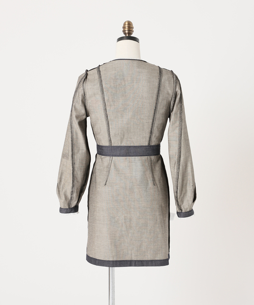 Charles Chaton（シャルルシャトン）の「デニムミニドレス（ワンピース・レディース・ブルー・36/34）」の16枚目の写真