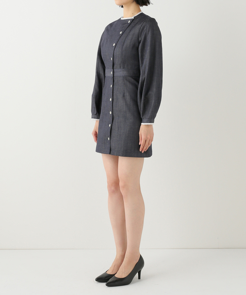 Charles Chaton（シャルルシャトン）の「デニムミニドレス（ワンピース・レディース・ブルー・36/34）」の17枚目の写真