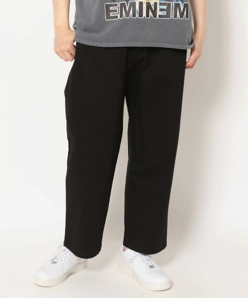 LUSOR(ルーソル)の「LUSOR(ルーソル)WIDE CHINO PT/ワイドチノパンツ(チノパンツ・メンズ・ブラック/ブルー・S)」の1枚目の写真