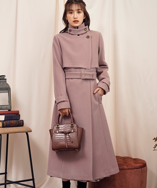 NOELA（ノエラ）の「２ＷＡＹカラーウールトレンチコート（トレンチコート・レディース・ベージュ/ブラウン/ピンク・S/M）」の4枚目の写真