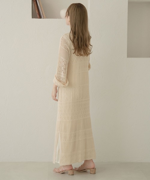 セール】パッチワークニットワンピース／WEB/EC限定商品（ワンピース