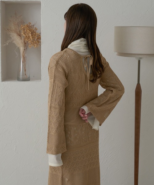 セール】パッチワークニットワンピース／WEB/EC限定商品（ワンピース