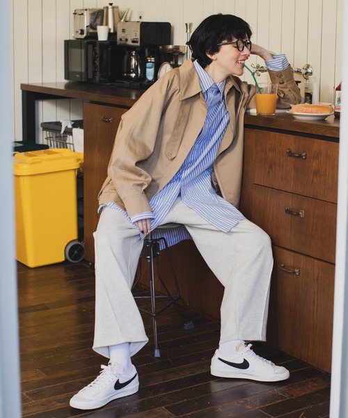 forksy.（フォルクシー）の「【forksy.】スウェット切り替えカーブパンツ（スウェットパンツ・レディース・杢グレー/ブラック/パープル/オートミール/ライム/ピンク/グレイッシュブルー・FREE）」の8枚目の写真