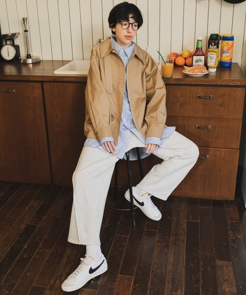 forksy.（フォルクシー）の「【forksy.】スウェット切り替えカーブパンツ（スウェットパンツ・レディース・杢グレー/ブラック/パープル/オートミール/ライム/ピンク/グレイッシュブルー・FREE）」の21枚目の写真