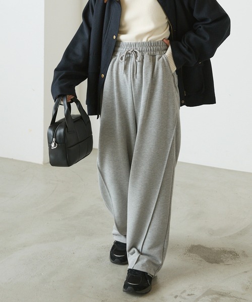 forksy.】スウェット切り替えカーブパンツ forksy.│MONO-MART  