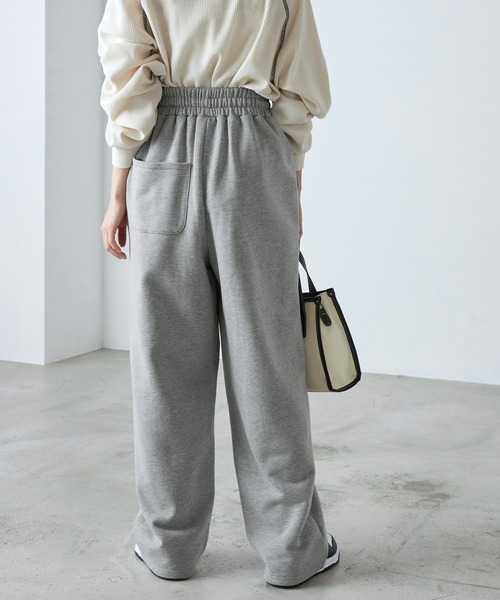 forksy.】スウェット切り替えカーブパンツ forksy.│MONO-MART