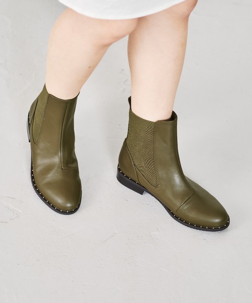 【セール】ソールスタッズサイドゴアブーツ/21423（ブーツ）｜ORiental TRaffic（オリエンタルトラフィック）