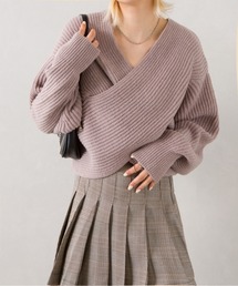 カシュクールニット