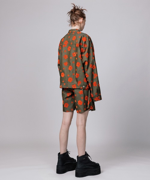 NON TOKYO(ノントーキョー)の「FLOKING FLOWER DENIM CULOTTES / NON-23S-0204(デニムパンツ・レディース・インディゴブルー/カーキ/ブラック・FREE)」の12枚目の写真
