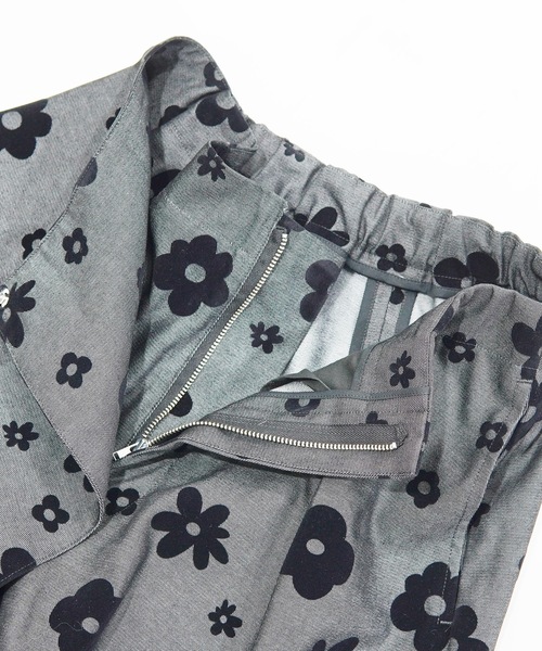NON TOKYO(ノントーキョー)の「FLOKING FLOWER DENIM CULOTTES / NON-23S-0204(デニムパンツ・レディース・インディゴブルー/カーキ/ブラック・FREE)」の15枚目の写真