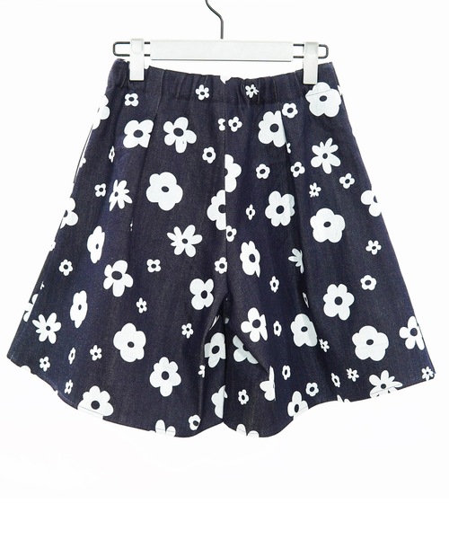 NON TOKYO(ノントーキョー)の「FLOKING FLOWER DENIM CULOTTES / NON-23S-0204(デニムパンツ・レディース・インディゴブルー/カーキ/ブラック・FREE)」の17枚目の写真