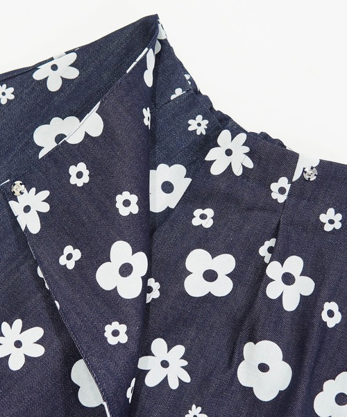 NON TOKYO(ノントーキョー)の「FLOKING FLOWER DENIM CULOTTES / NON-23S-0204(デニムパンツ・レディース・インディゴブルー/カーキ/ブラック・FREE)」の18枚目の写真