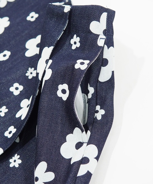 NON TOKYO(ノントーキョー)の「FLOKING FLOWER DENIM CULOTTES / NON-23S-0204(デニムパンツ・レディース・インディゴブルー/カーキ/ブラック・FREE)」の20枚目の写真
