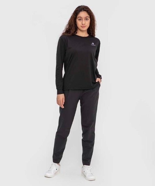 le coq sportif(ルコックスポルティフ)の「ルコック スポーツウエア レディース エアスタイリッシュパンツ(9分丈テーパード) トレーニングウエア(その他パンツ・レディース・ブラック/ネイビー/ベージュ・L/XL/S/M)」の16枚目の写真