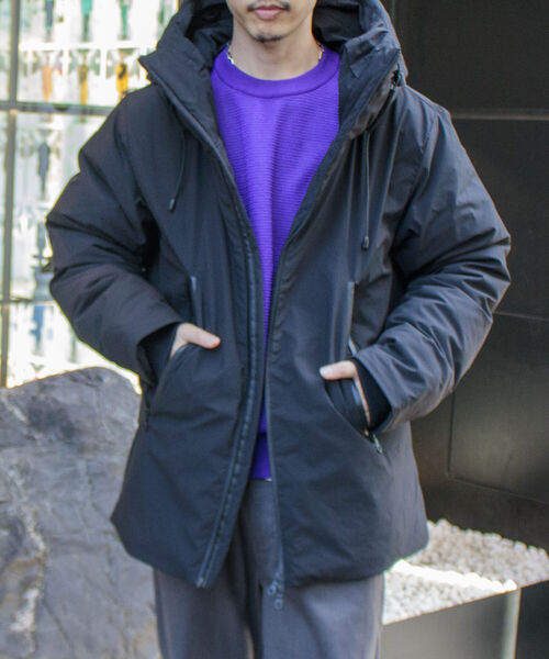 GLOSTER（グロスター）の「【GLOSTER ROAD/グロスターロード】RIPSTOP ダウンジャケット 撥水加工 止水ZIP（ダウンジャケット/コート・メンズ・ブラック/キャメル/ネイビー・M/L/XL）」の20枚目の写真