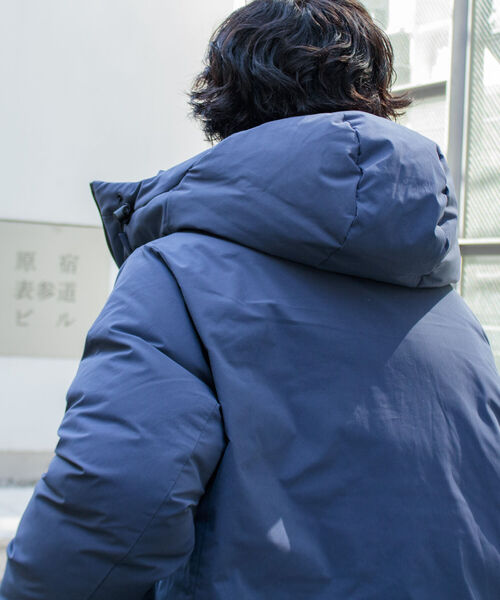 GLOSTER（グロスター）の「【GLOSTER ROAD/グロスターロード】RIPSTOP ダウンジャケット 撥水加工 止水ZIP（ダウンジャケット/コート・メンズ・ブラック/キャメル/ネイビー・M/L/XL）」の8枚目の写真