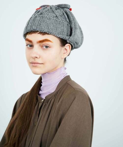 FRAPBOIS(フラボア)の「フライトキャップ(ニットキャップ/ビーニー・レディース・グレー系その他/ホワイト系その他・FREE)」の3枚目の写真