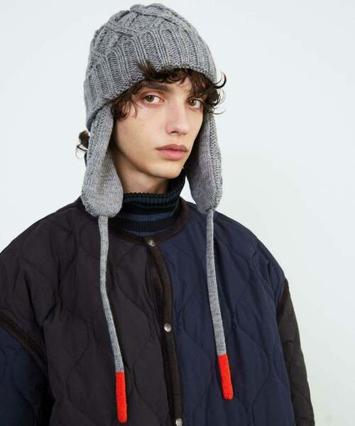 FRAPBOIS(フラボア)の「フライトキャップ(ニットキャップ/ビーニー・レディース・グレー系その他/ホワイト系その他・FREE)」の10枚目の写真