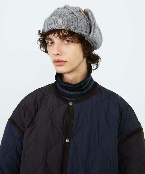 FRAPBOIS(フラボア)の「フライトキャップ(ニットキャップ/ビーニー・レディース・グレー系その他/ホワイト系その他・FREE)」の12枚目の写真