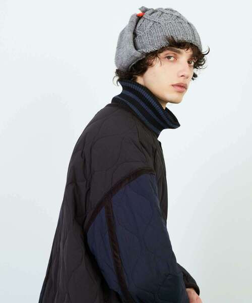 FRAPBOIS(フラボア)の「フライトキャップ(ニットキャップ/ビーニー・レディース・グレー系その他/ホワイト系その他・FREE)」の14枚目の写真