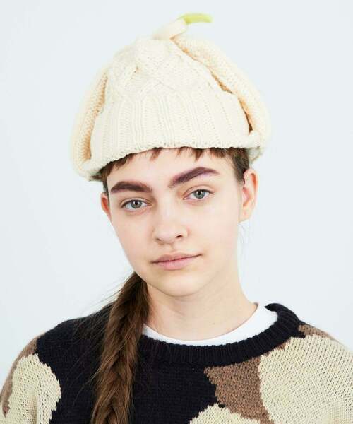 FRAPBOIS(フラボア)の「フライトキャップ(ニットキャップ/ビーニー・レディース・グレー系その他/ホワイト系その他・FREE)」の20枚目の写真