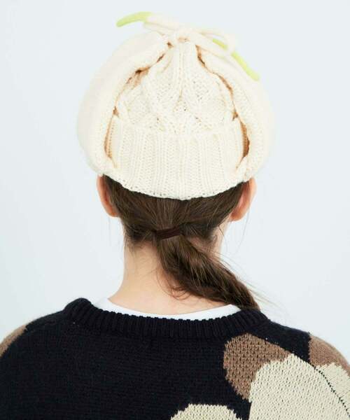 FRAPBOIS(フラボア)の「フライトキャップ(ニットキャップ/ビーニー・レディース・グレー系その他/ホワイト系その他・FREE)」の22枚目の写真