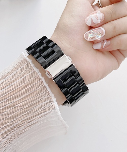 Fun & Daily(ファンアンドデイリー)の「Apple Watch Band / アップルウォッチ バンド(デジタル腕時計・レディース・ブラック/ホワイト/ピンク/グリーン・A/B)」の9枚目の写真