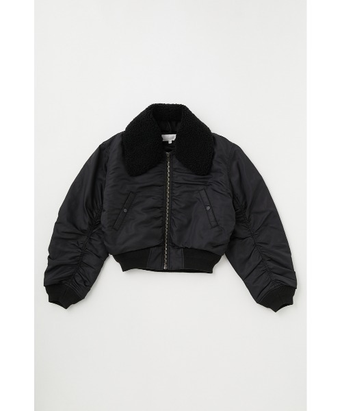 MOUSSY（マウジー）の「F/FUR COLLAR BOMBER ジャケット（MA-1・レディース・オレンジ/カーキ/ブラック・FREE）」の18枚目の写真