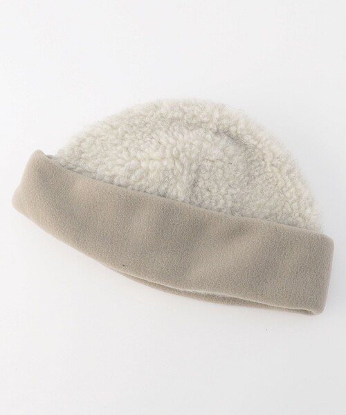 COLD BREAKER（コールドブレーカー）の「COLD BREAKER/コールドブレーカー WOOL PILE X FLEECE/ウール パイル×フリース（キャップ・メンズ・ブラック/オリーブ/グレー/ライトグレー/パープル・ﾌﾘ-）」の3枚目の写真