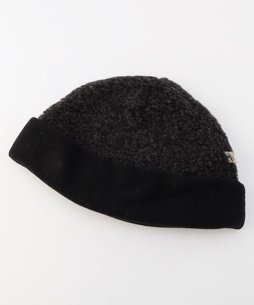 COLD BREAKER（コールドブレーカー）の「COLD BREAKER/コールドブレーカー WOOL PILE X FLEECE/ウール パイル×フリース（キャップ・メンズ・ブラック/オリーブ/グレー/ライトグレー/パープル・ﾌﾘ-）」の6枚目の写真