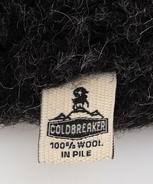 COLD BREAKER（コールドブレーカー）の「COLD BREAKER/コールドブレーカー WOOL PILE X FLEECE/ウール パイル×フリース（キャップ・メンズ・ブラック/オリーブ/グレー/ライトグレー/パープル・ﾌﾘ-）」の7枚目の写真