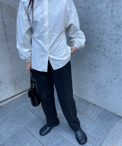 ReNorm(リノーム)の「【井手祐来コラボ】SET UPテーパードパンツ(スラックス・レディース・ブラック/チャコール・S/M)」の10枚目の写真