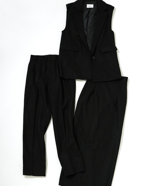 ReNorm(リノーム)の「【井手祐来コラボ】SET UPテーパードパンツ(スラックス・レディース・ブラック/チャコール・S/M)」の18枚目の写真