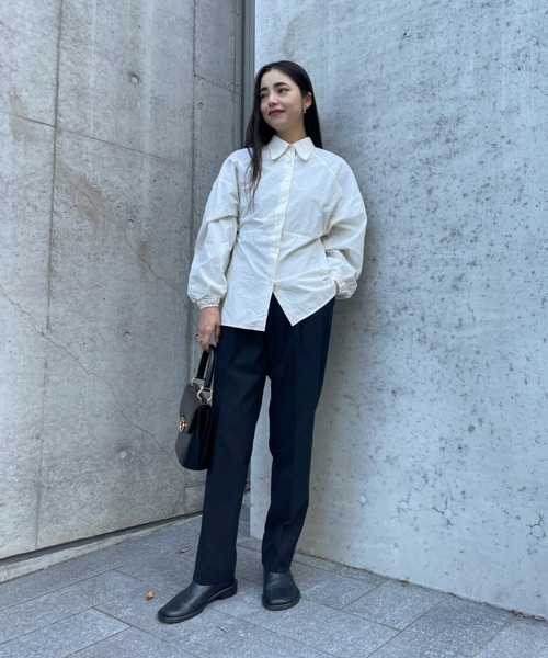 ReNorm(リノーム)の「【井手祐来コラボ】SET UPテーパードパンツ(スラックス・レディース・ブラック/チャコール・S/M)」の20枚目の写真