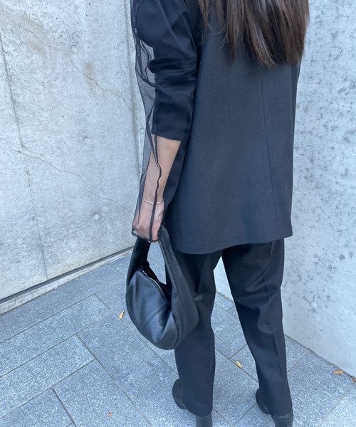 ReNorm(リノーム)の「【井手祐来コラボ】SET UPテーパードパンツ(スラックス・レディース・ブラック/チャコール・S/M)」の19枚目の写真