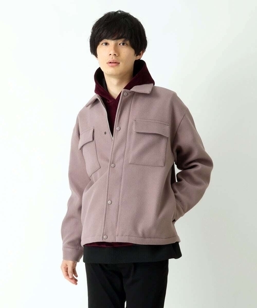 MK MICHEL KLEIN HOMME (エムケーミッシェルクランオム)の「CPOストレッチブルゾン(ブルゾン・メンズ・ライトブルー/ブラック/ライトブラウン/アイボリー・48/46)」の1枚目の写真