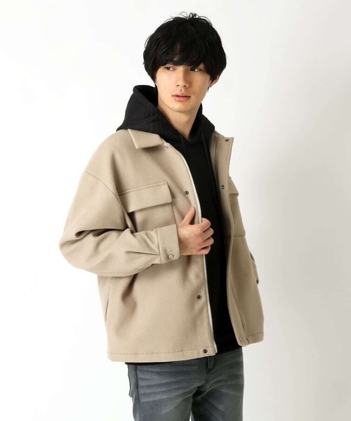 MK MICHEL KLEIN HOMME (エムケーミッシェルクランオム)の「CPOストレッチブルゾン(ブルゾン・メンズ・ライトブルー/ブラック/ライトブラウン/アイボリー・48/46)」の20枚目の写真