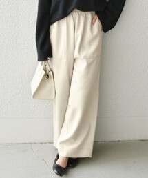 SHIPS any（シップス エニィ）の「【WEB限定】SHIPS any:〈洗濯機可能〉ウール ライク イージー ワイド パンツ（その他パンツ・レディース）」