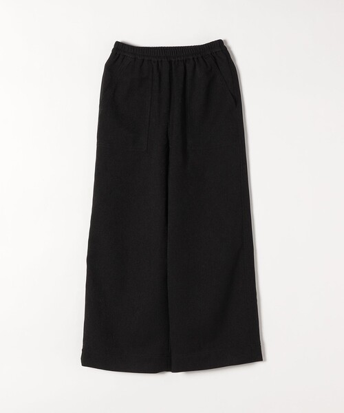 SHIPS any(シップス エニィ)の「【WEB限定】SHIPS any:〈洗濯機可能〉ウール ライク イージー ワイド パンツ(その他パンツ・レディース・ブラック/ホワイト・38/36)」の10枚目の写真