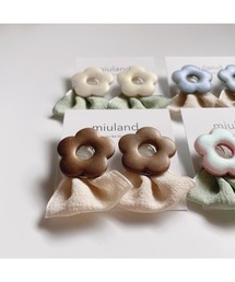 【miuland】flower ribbon ピアス(MA)