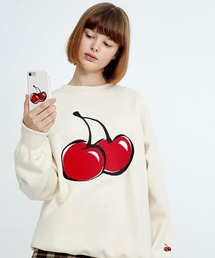 KIRSH | 【日本限定】KIRSH BIG CHERRY SWEAT SHIRT JAPAN LIMITED ビッグチェリー スウェット トレーナー《アイボリー》(スウェット)
