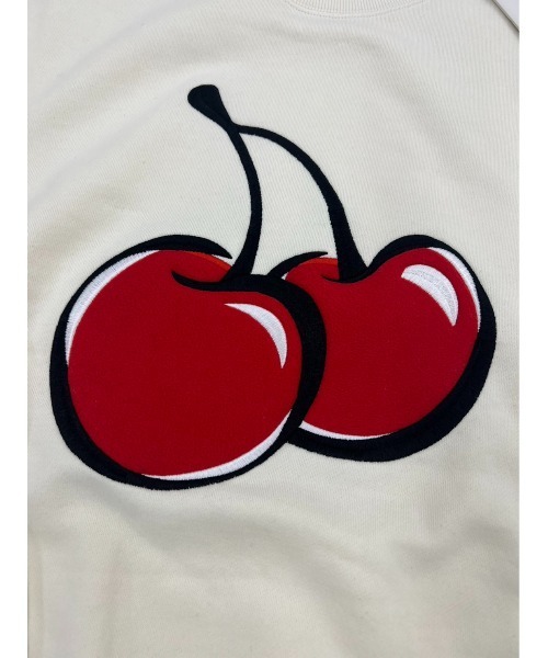KIRSH（キルシー）の「【日本限定】KIRSH BIG CHERRY SWEAT SHIRT JAPAN LIMITED ビッグチェリー スウェット トレーナー《アイボリー》（スウェット・レディース・アイボリー・ONE SIZE）」の8枚目の写真