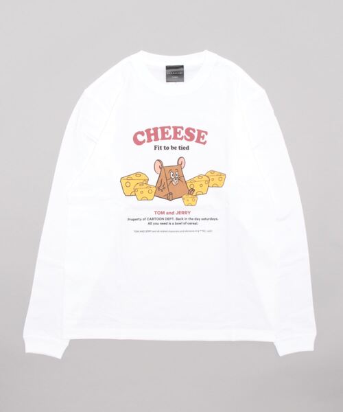 TOM&JERRY/トムとジェリー/ジェリー/CHEESE/ロングスリーブT