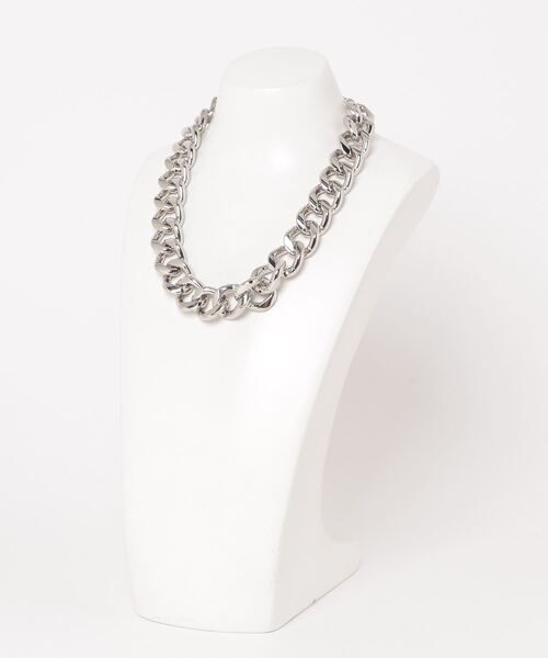 Figments(フィグメンツ)の「キヘイチェーンネックレス(ネックレス・レディース・シルバー/ブラック・FREE)」の8枚目の写真