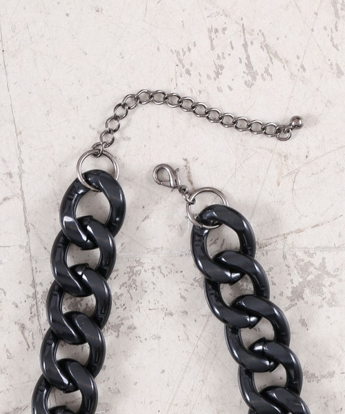 Figments(フィグメンツ)の「キヘイチェーンネックレス(ネックレス・レディース・シルバー/ブラック・FREE)」の4枚目の写真