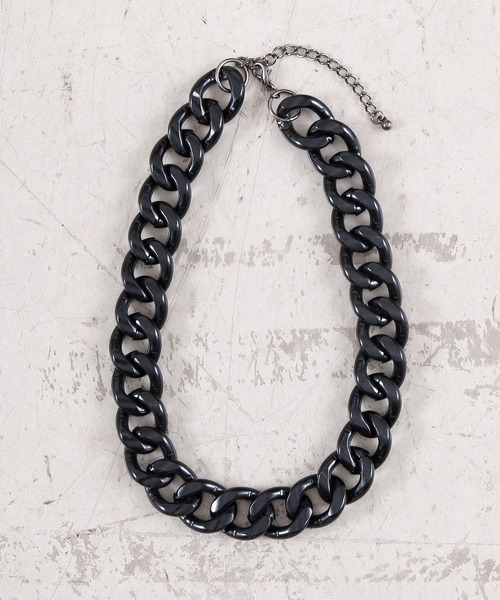 Figments(フィグメンツ)の「キヘイチェーンネックレス(ネックレス・レディース・シルバー/ブラック・FREE)」の7枚目の写真