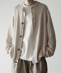 RUUBON | 【RUUBON】ramielike crew neck cardigan / ラミーライク クルーネック カーディガン(カーディガン/ボレロ)