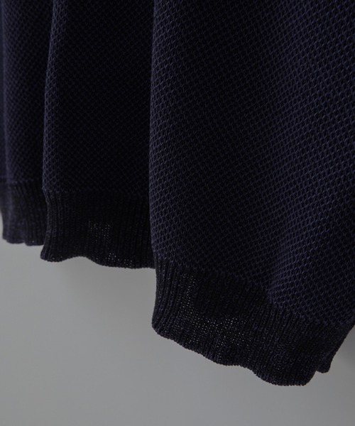 RUUBON(ルーボン)の「【RUUBON】ramielike crew neck cardigan / ラミーライク クルーネック カーディガン(カーディガン/ボレロ・メンズ・ネイビー/ナチュラル・S/M/L)」の6枚目の写真