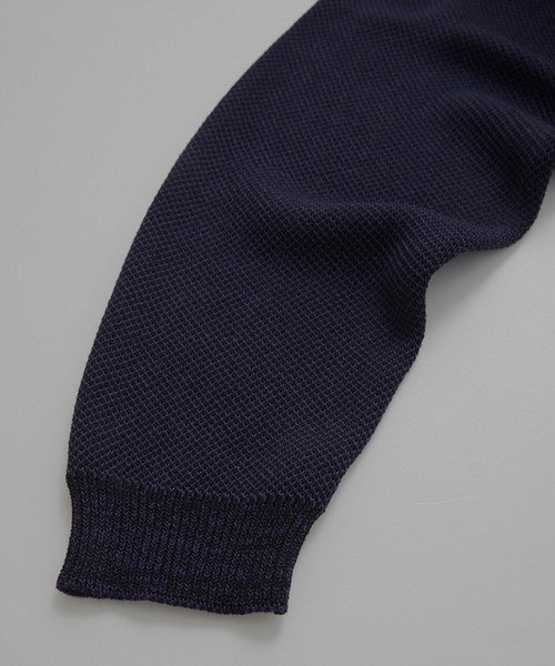 RUUBON(ルーボン)の「【RUUBON】ramielike crew neck cardigan / ラミーライク クルーネック カーディガン(カーディガン/ボレロ・メンズ・ネイビー/ナチュラル・S/M/L)」の10枚目の写真